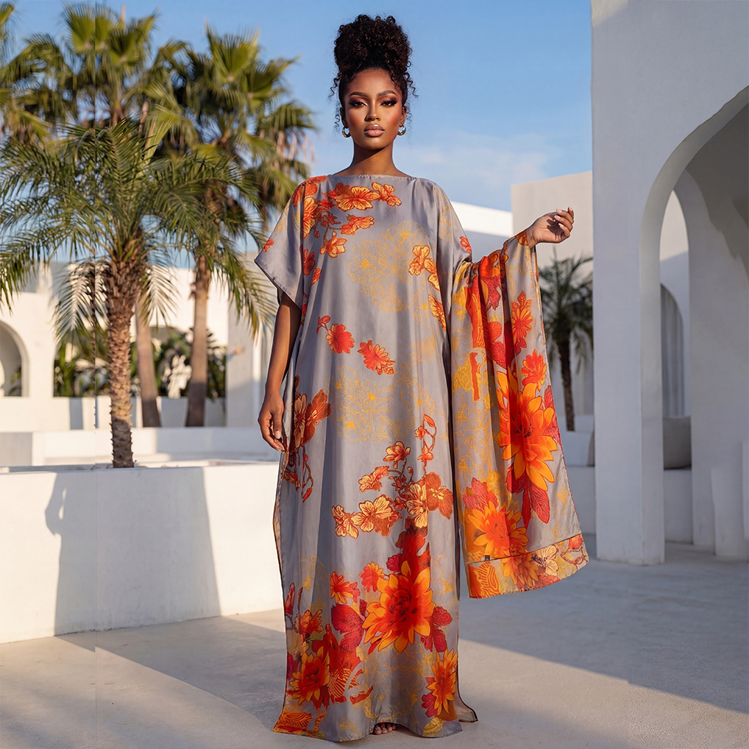 Romper Floral Print - Summer Fashion African Shawl For Women