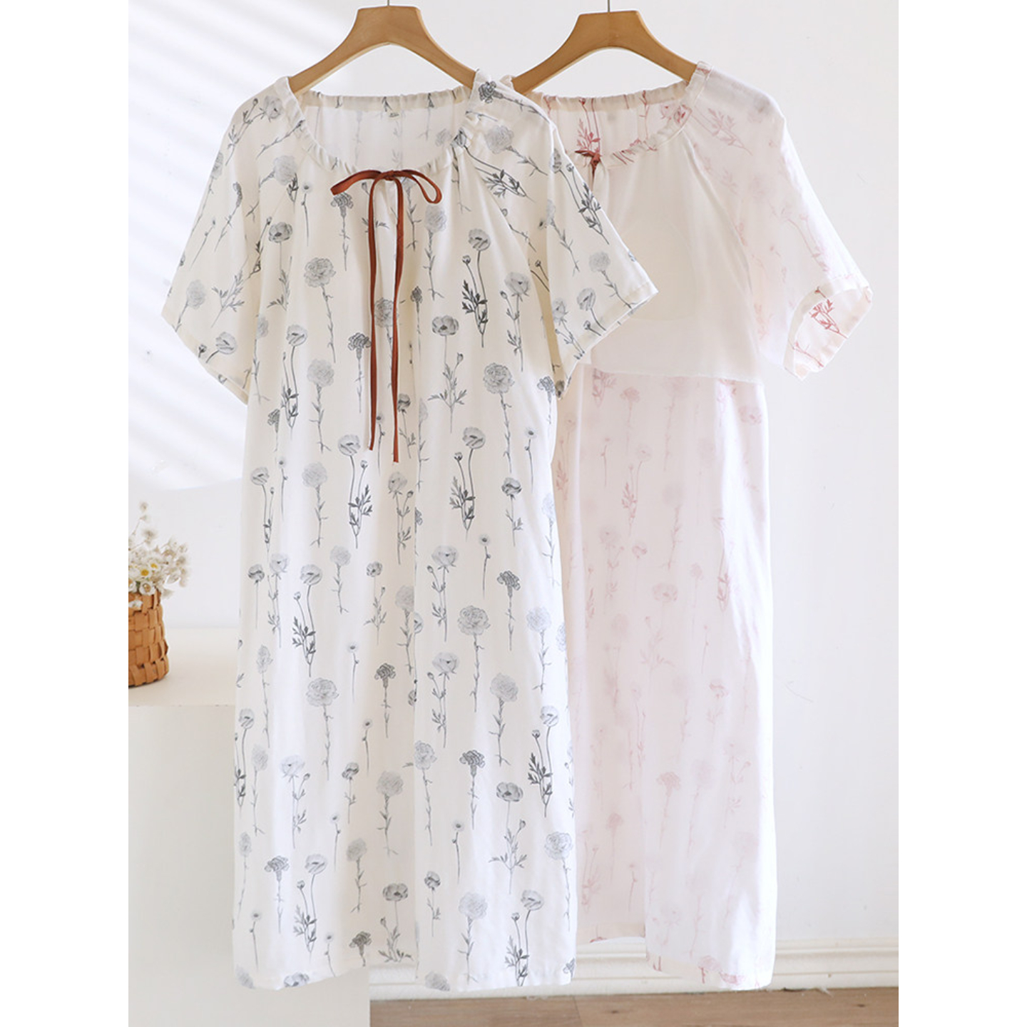 1-Piece Women‘s Nightgown, Cas - Midi Skirt Floral のレビューと価格