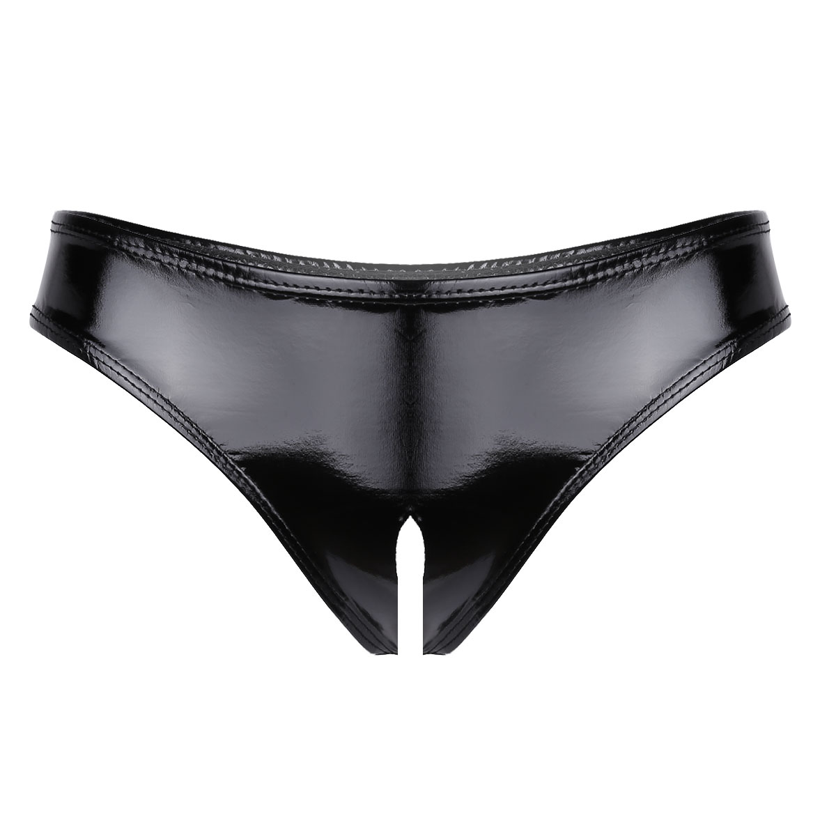 Womens Patent Leather Lingerie - Bralette Triangle Set のレビューと価格