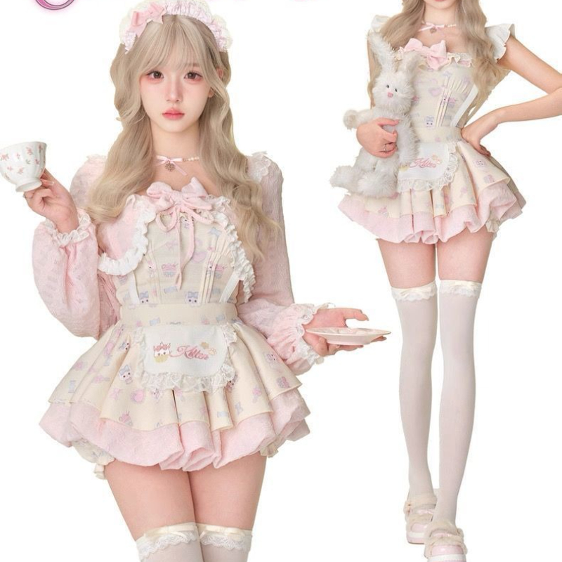 Japanese Sweet Lolita Style 3  - Crop Top Crochet のレビューと価格