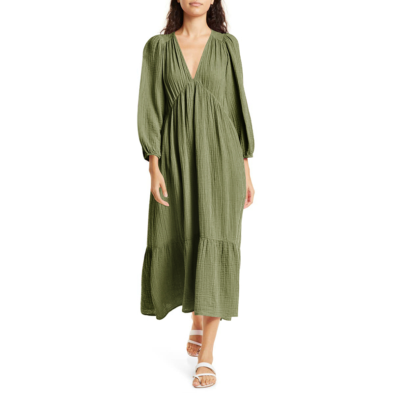 Muslin 100% Cotton Long Sleeve - Linen Dress Wrap のレビューと価格