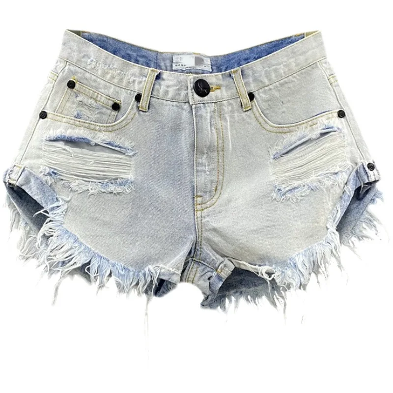 Summer Sexy Shorts Women Zippe - Shorts Denim Frayed のレビューと価格