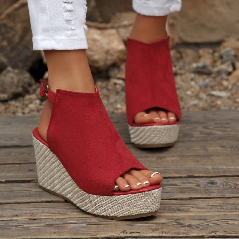 Women Sandals Summer Wedge Pla - Wedge Espadrille Women のレビューと価格