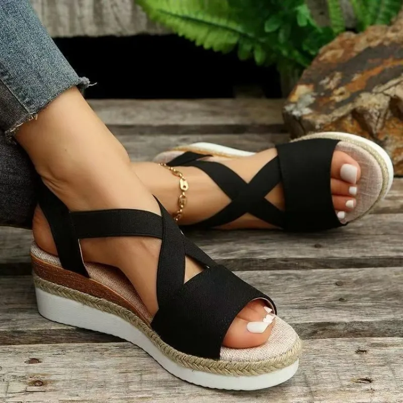 Women's Platform Wedge Sandals - Wedge Espadrille Women のレビューと価格