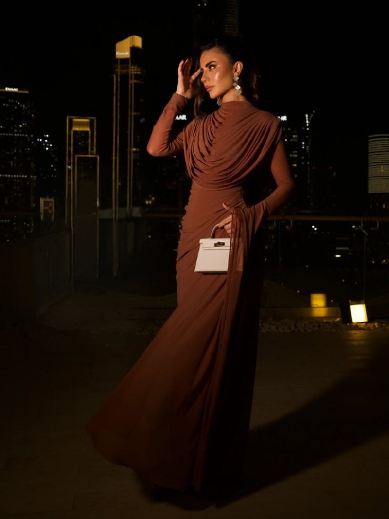 Solid Draped Neckline Long Dre - Linen Dress Wrap のレビューと価格