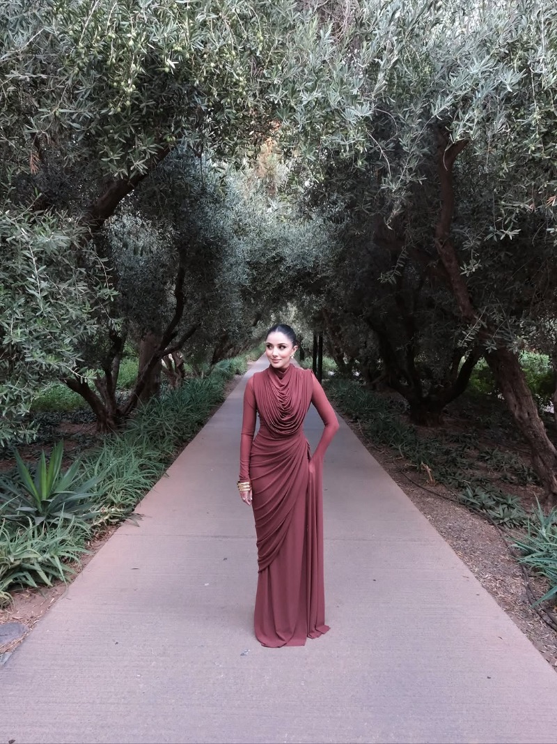 Solid Draped Neckline Long Dre - Linen Dress Wrap のレビューと価格