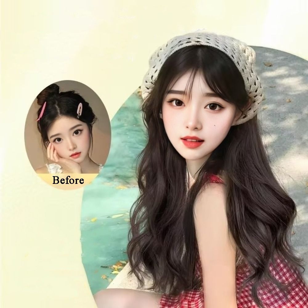 Fashion 65CM Wig Triangle Head - Headband Summer Knit のレビューと価格