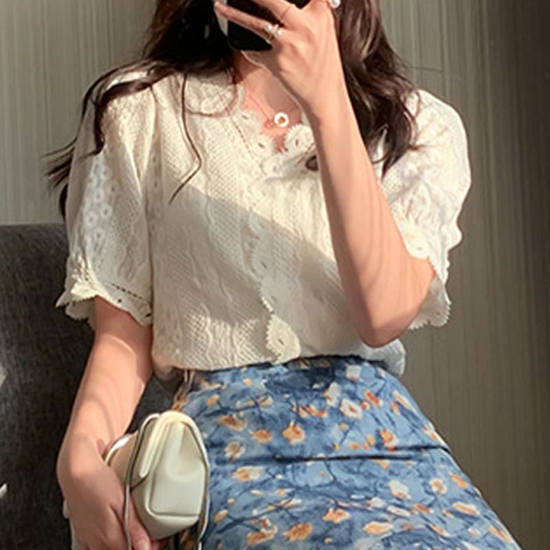 Women's Summer Two-Piece Set L - Midi Skirt Floral のレビューと価格
