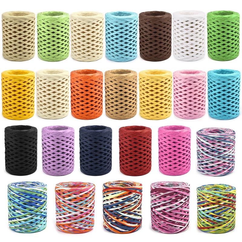 100M Natural Raffia Straw Yarn - Crochet Bag Raffia のレビューと価格