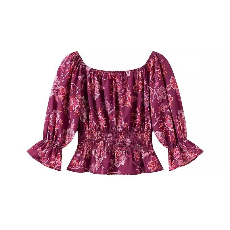 Women's Fashion Printed Off-Sh - Blouse Off Shoulder のレビューと価格