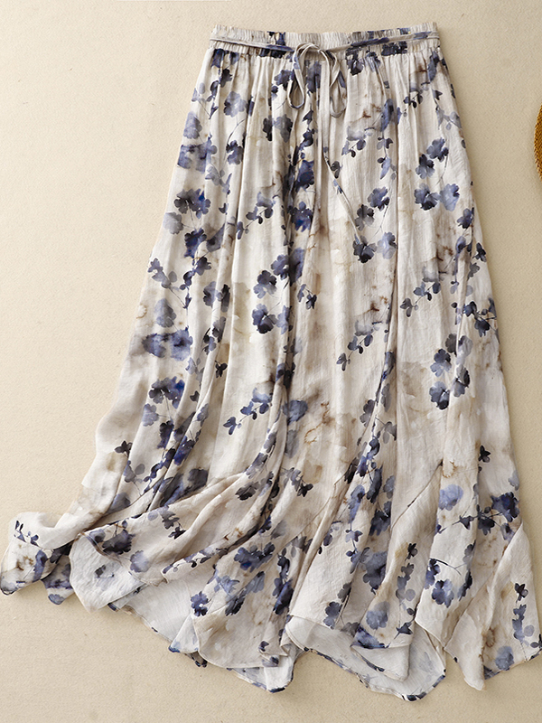 Floral A-Line Skirt Women's El - Midi Skirt Floral のレビューと価格