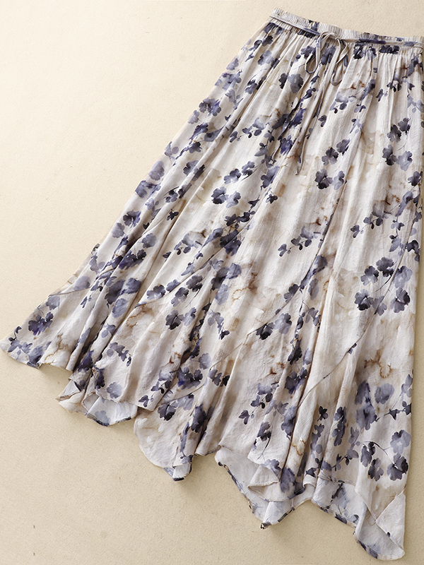 Floral A-Line Skirt Women's El - Midi Skirt Floral のレビューと価格