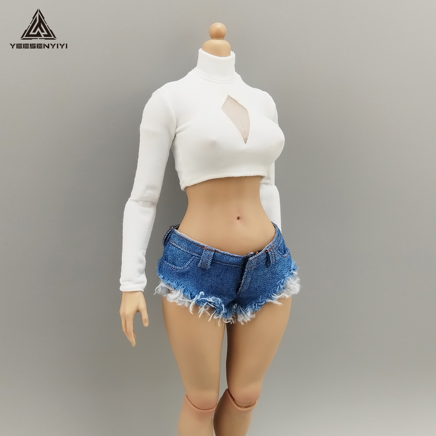 1/6 Scale Distressed Denim Min - Shorts Denim Frayed のレビューと価格