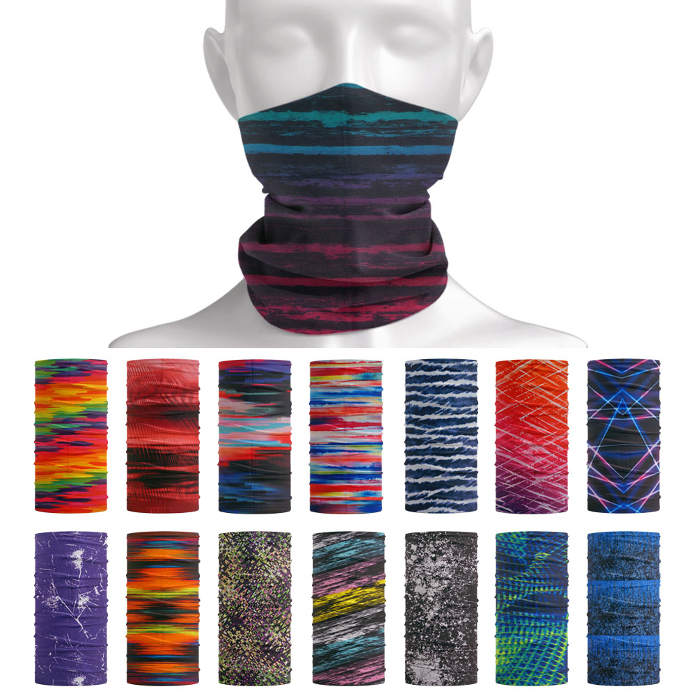 Tie-Dye Stripes Pattern Neckch - Headband Summer Knit のレビューと価格