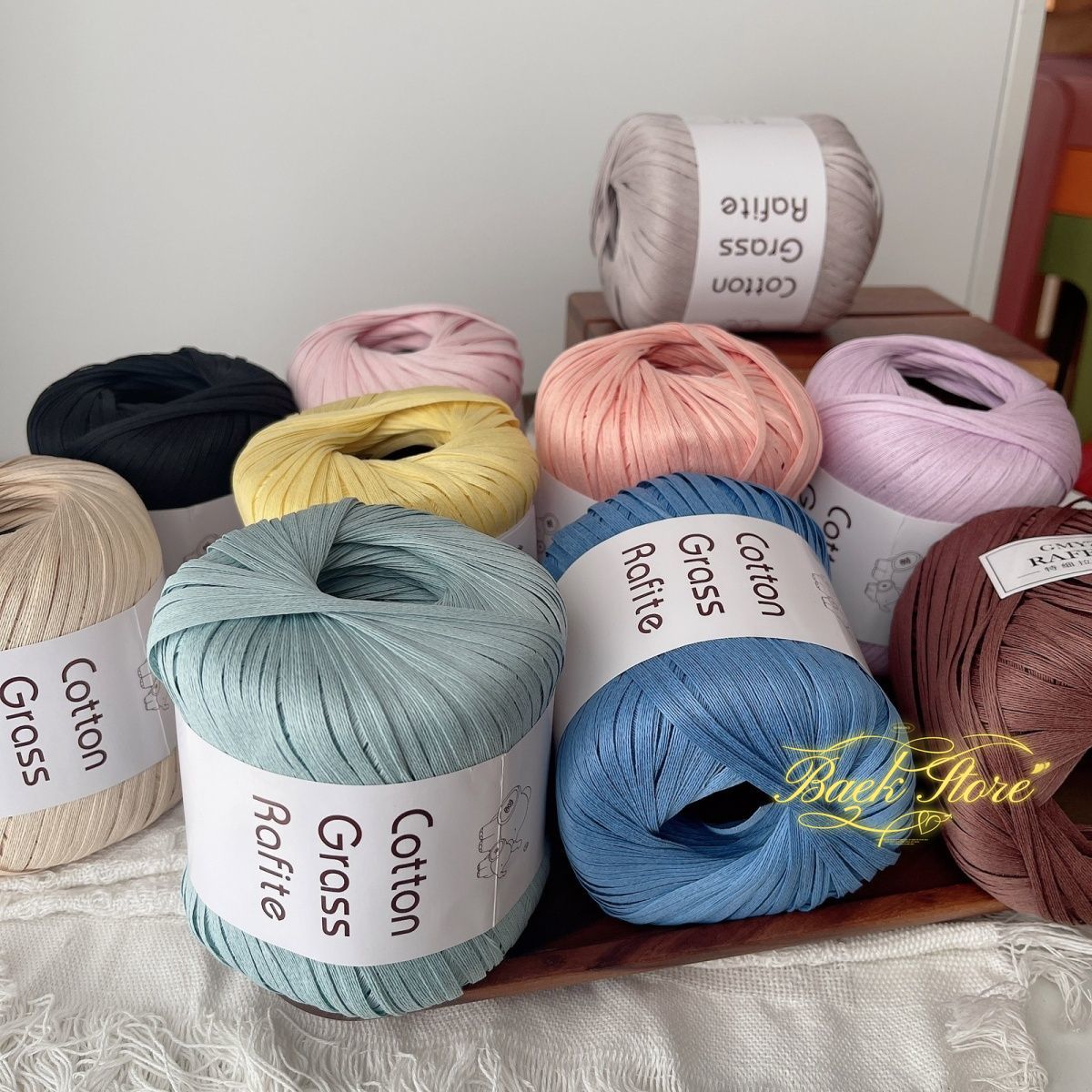 102M/roll Multicolor Raffia Ya - Crochet Bag Raffia のレビューと価格