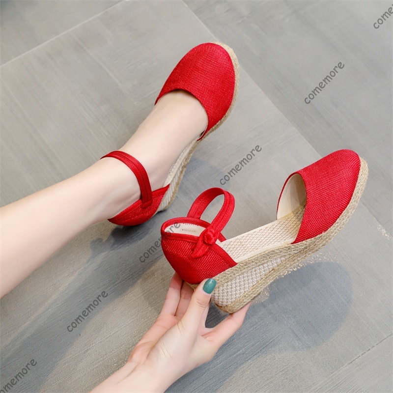 Comemore Sandals High Heel Sum - Wedge Espadrille Women のレビューと価格