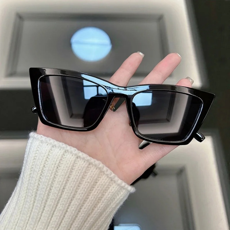 Luxury Cat Eye Black Sunglasse - Sunglasses Cat Eye のレビューと価格