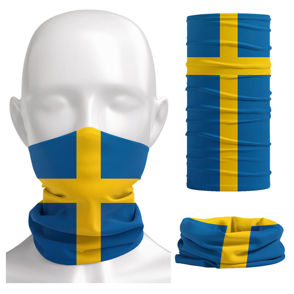 Sweden Flag Printed Bandana He - Headband Summer Knit のレビューと価格