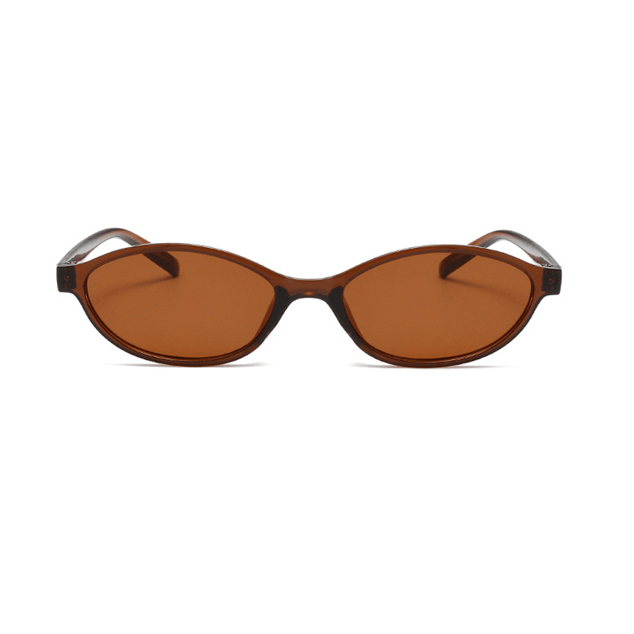 Fashion Oval Simple Literary S - Sunglasses Cat Eye のレビューと価格