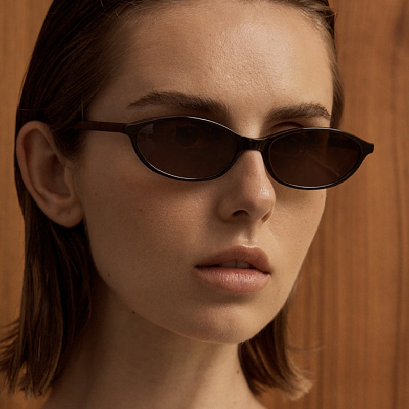 New Retro Oval Cat Eye Sunglas - Sunglasses Cat Eye のレビューと価格