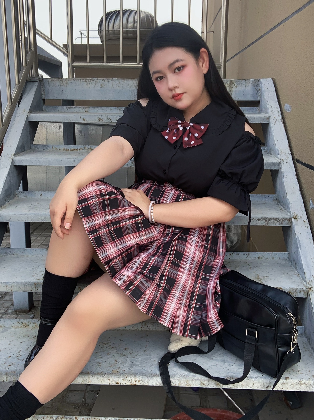Large Size Jk Uniform Off-the- - Blouse Off Shoulder のレビューと価格