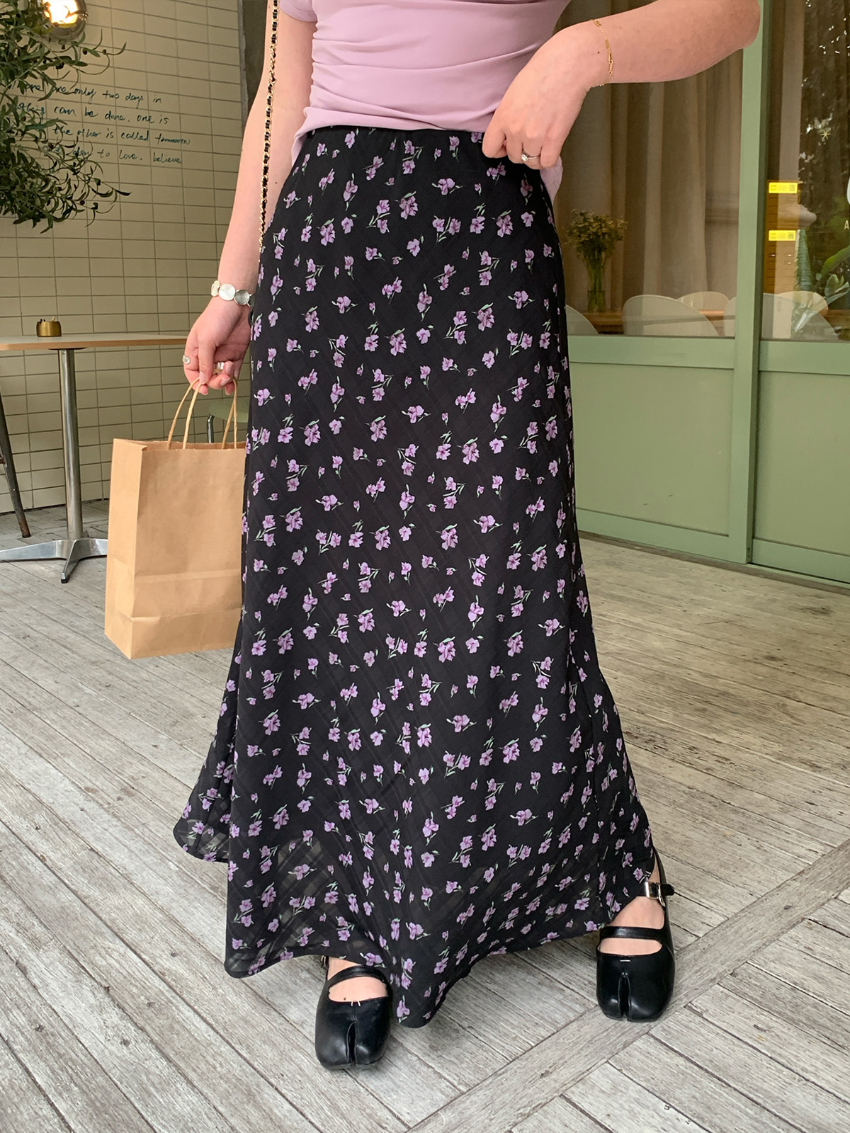 MaLuuuuuu plus Size Women's Fl - Midi Skirt Floral のレビューと価格