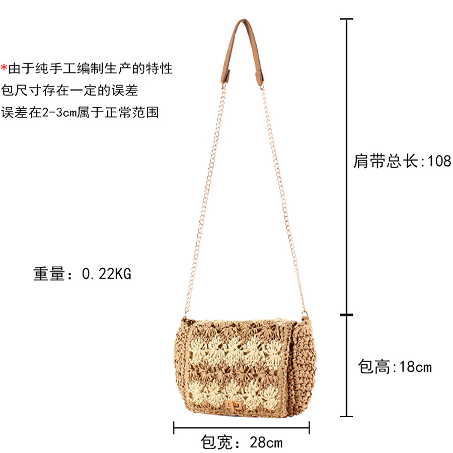 Straw Crossbody Bags for Women - Crochet Bag Raffia のレビューと価格