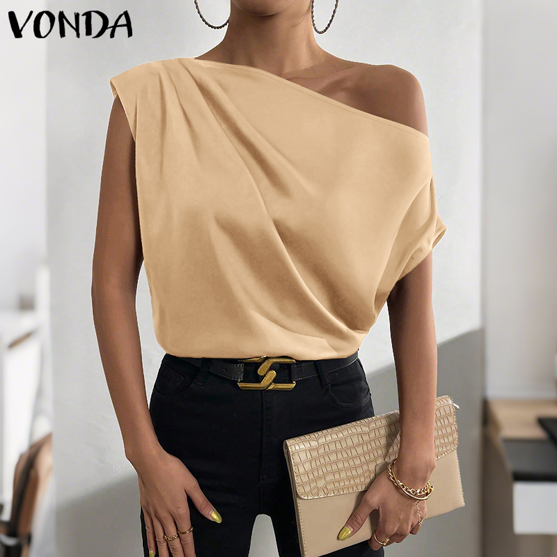 Plus Size 5XL VONDA Women Blou - Blouse Off Shoulder のレビューと価格