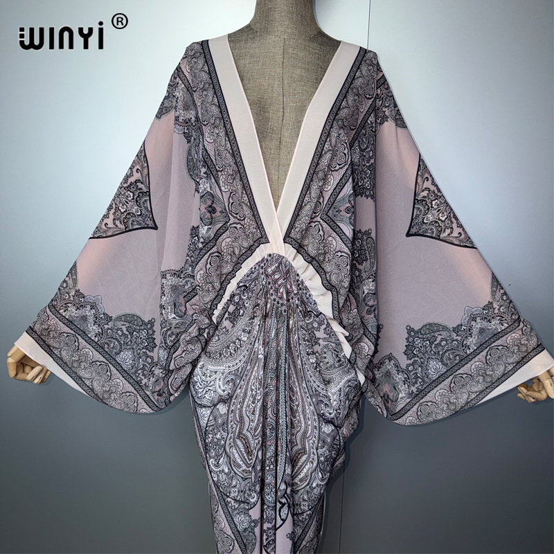 WINYI V-neck Sexy Dress Arabic - Cover Up Kaftan のレビューと価格
