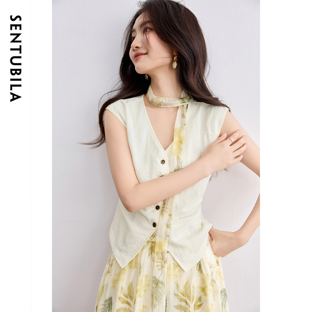 SENTUBILA Elegant Skirt Holida - Midi Skirt Floral のレビューと価格