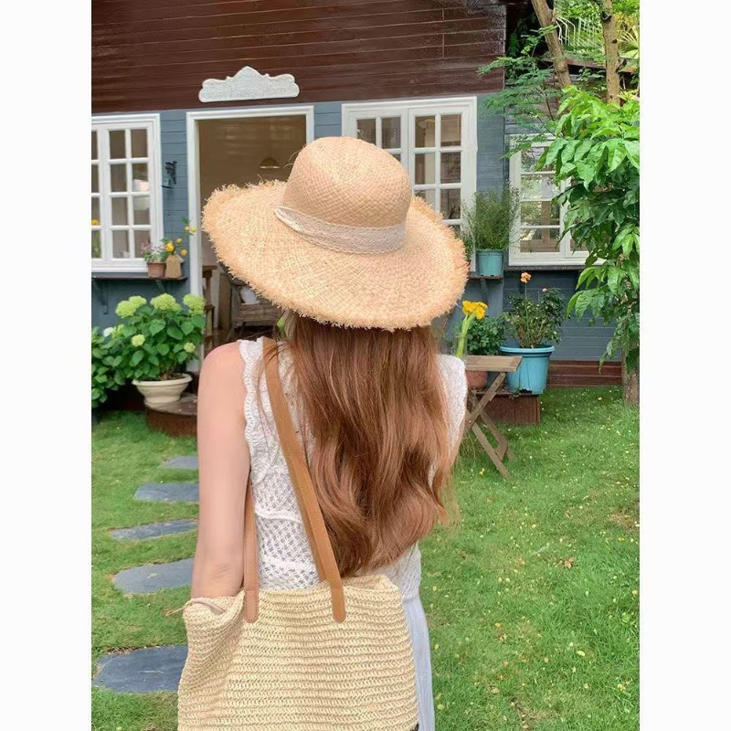 Women Raffia Straw Sun Hat Wid - Hat Floppy Wide のレビューと価格