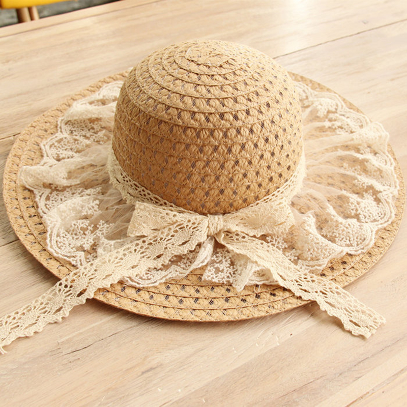 Women Lace Sun Hats For  Wide  - Hat Floppy Wide のレビューと価格
