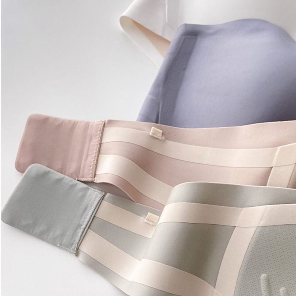 Solid Color Strapless Wrapped  - Bralette Triangle Set のレビューと価格
