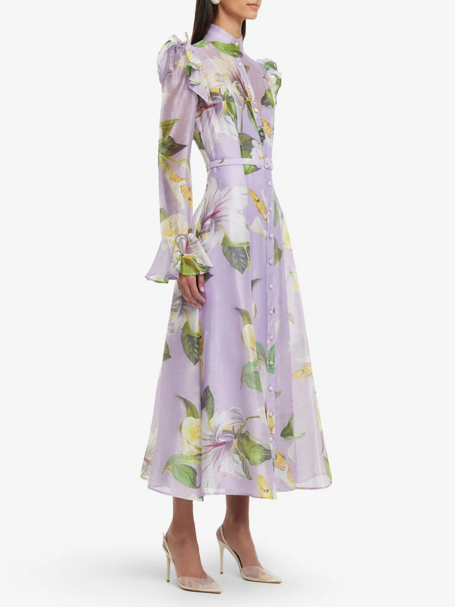 TWOTWINSTYLE Printing Spliced  - Linen Dress Wrap のレビューと価格