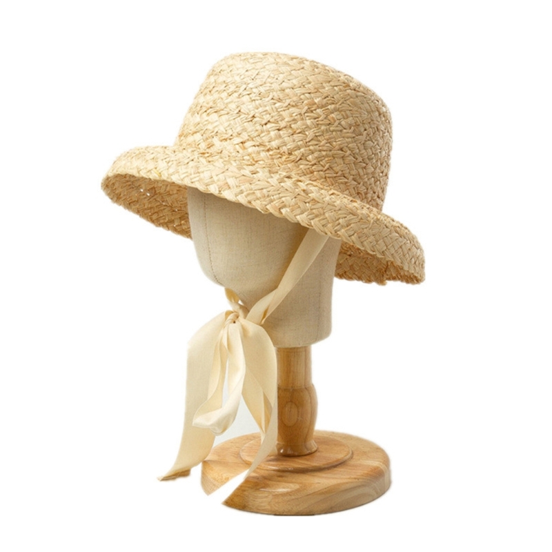 Handwoven Kids Straw  Cap Girl - Hat Floppy Wide のレビューと価格