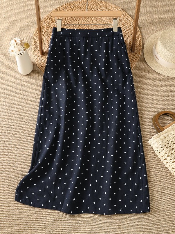 High Waist Floral Half Skirt T - Midi Skirt Floral のレビューと価格