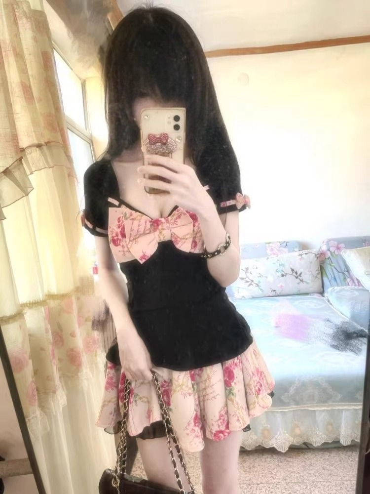 Women's Sweet Floral Print Two - Romper Floral Print のレビューと価格