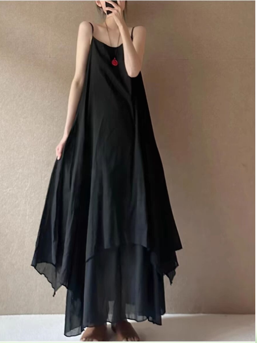 Stylish Large Size Cotton Line - Linen Dress Wrap のレビューと価格