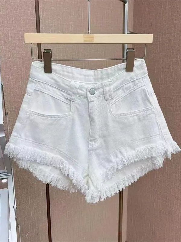 Outlet Korean Style Casual Hon - Shorts Denim Frayed のレビューと価格