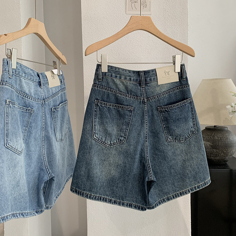 Denim Short Pant Women Jeans V - Shorts Denim Frayed のレビューと価格