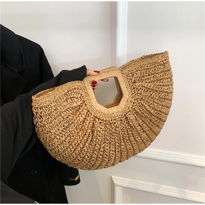 Popular Russian Woven Clutch H - Crochet Bag Raffia のレビューと価格