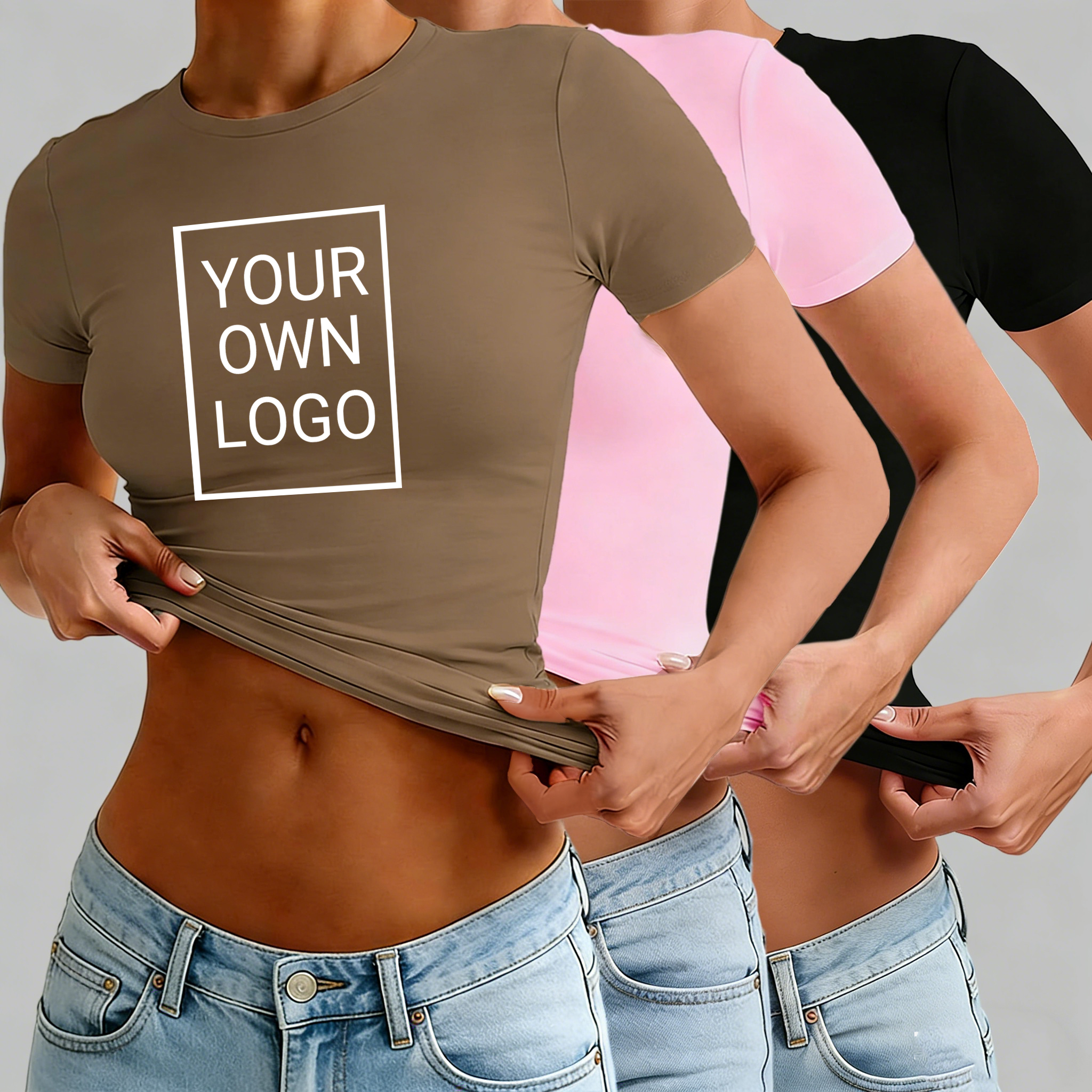 Customized Logo Pattern Womens - Crop Top Crochet のレビューと価格