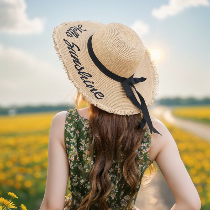 1pc Summer Floppy Beach Hats f - Hat Floppy Wide のレビューと価格