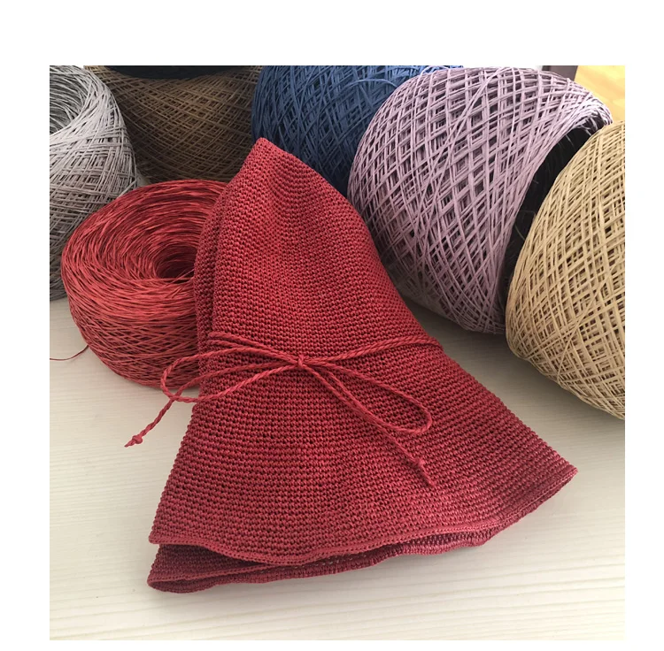 250g Thin Raffia Yarn Paper Gr - Crochet Bag Raffia のレビューと価格
