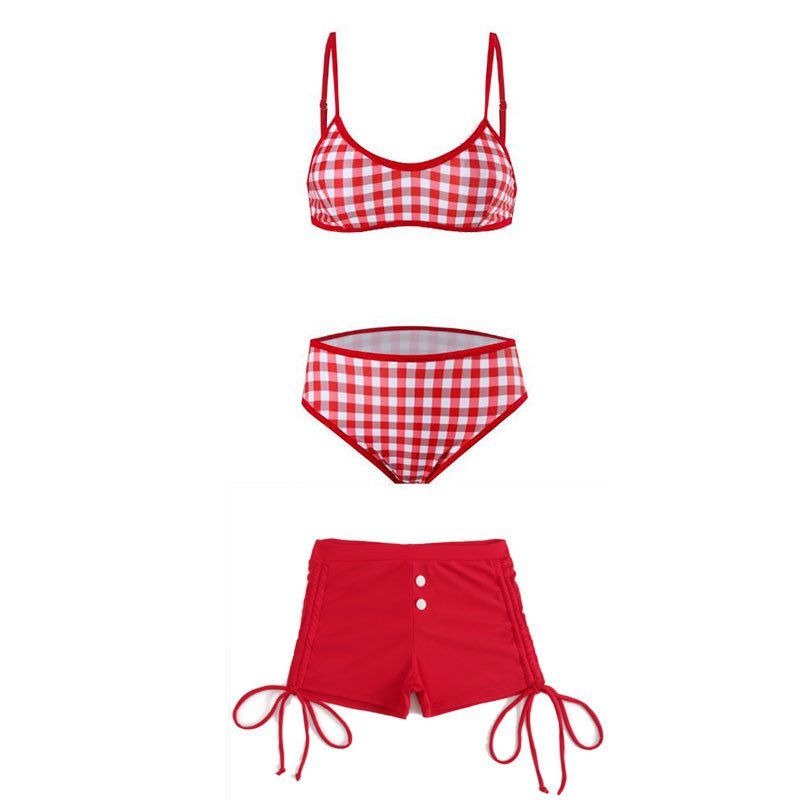 Sexy Suits Women Dopamine Styl - Swimsuit Bikini Ruched のレビューと価格