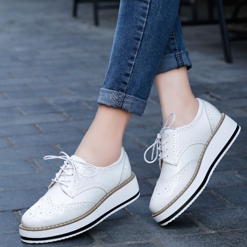 Women Loafers Shoes Leather Th - Wedge Espadrille Women のレビューと価格