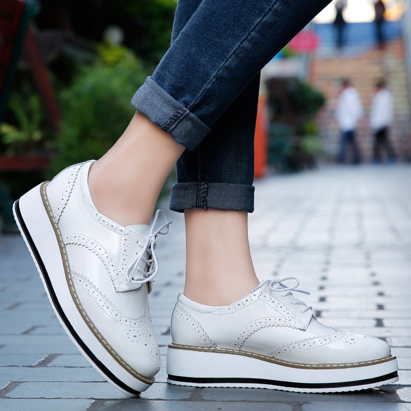 Women Loafers Shoes Leather Th - Wedge Espadrille Women のレビューと価格