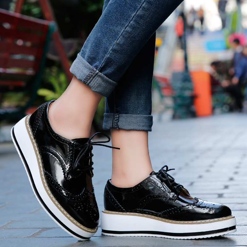 Women Loafers Shoes Leather Th - Wedge Espadrille Women のレビューと価格