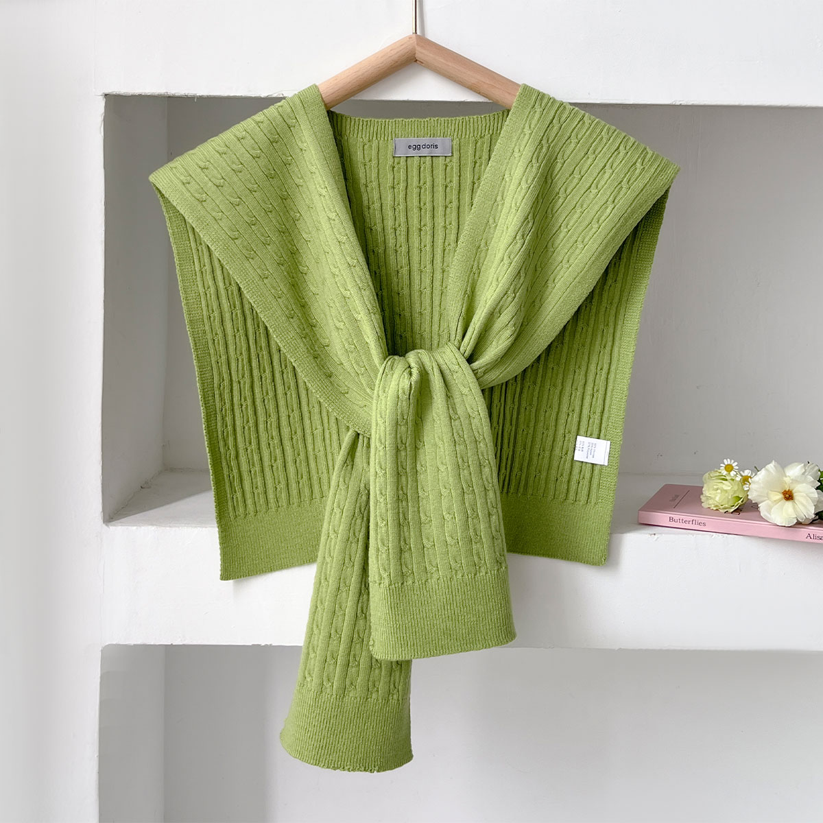 NEW Korean Autumn Knit Shawl F - Blouse Off Shoulder のレビューと価格